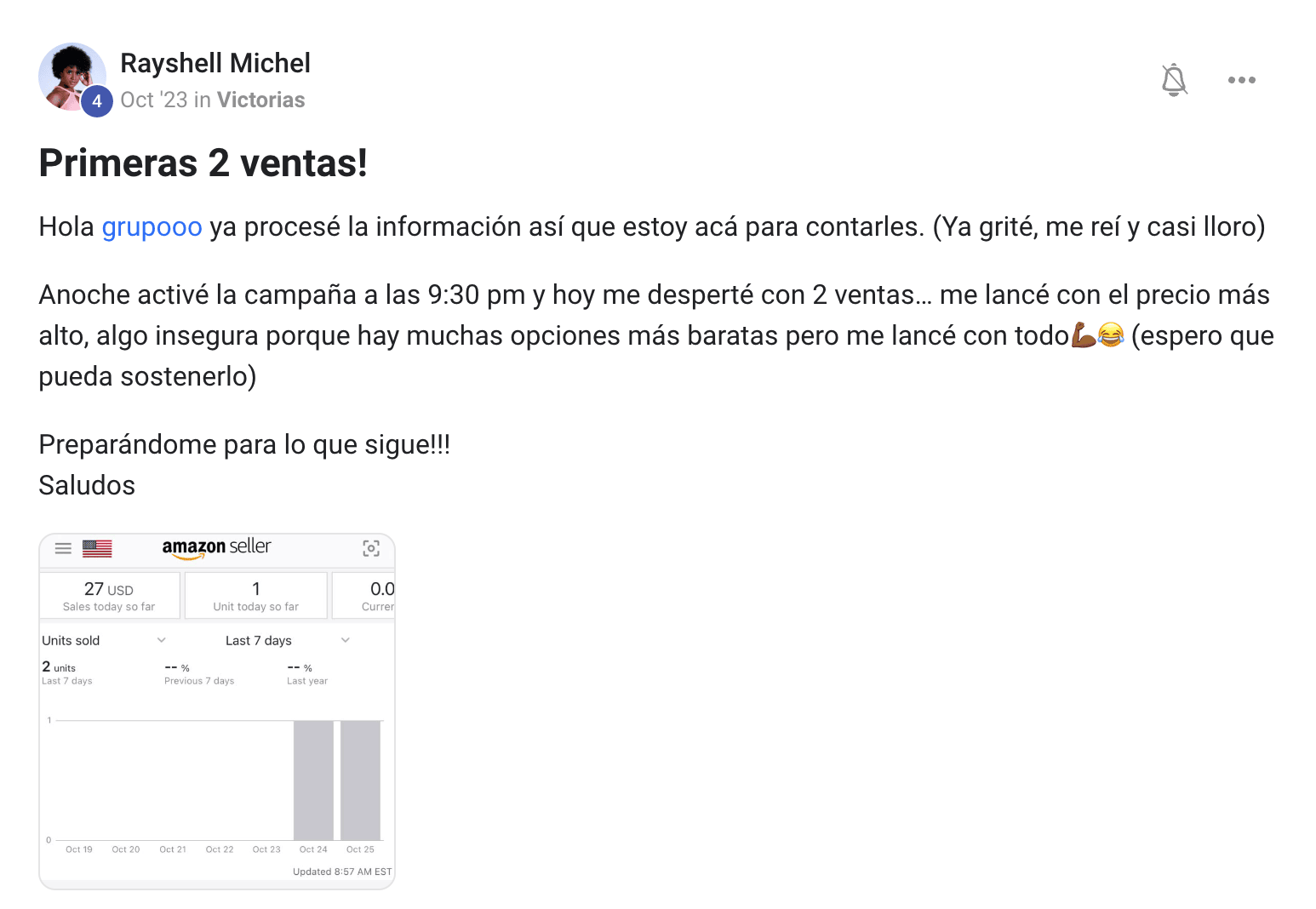 Testimonio Rayshell Michel